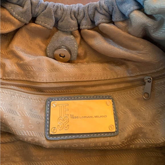 Tess Loriann Milano light blue purse used condition - Picture 15 of 16